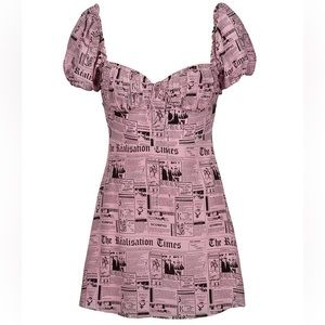 Realisation Par Venus Newspaper Dress